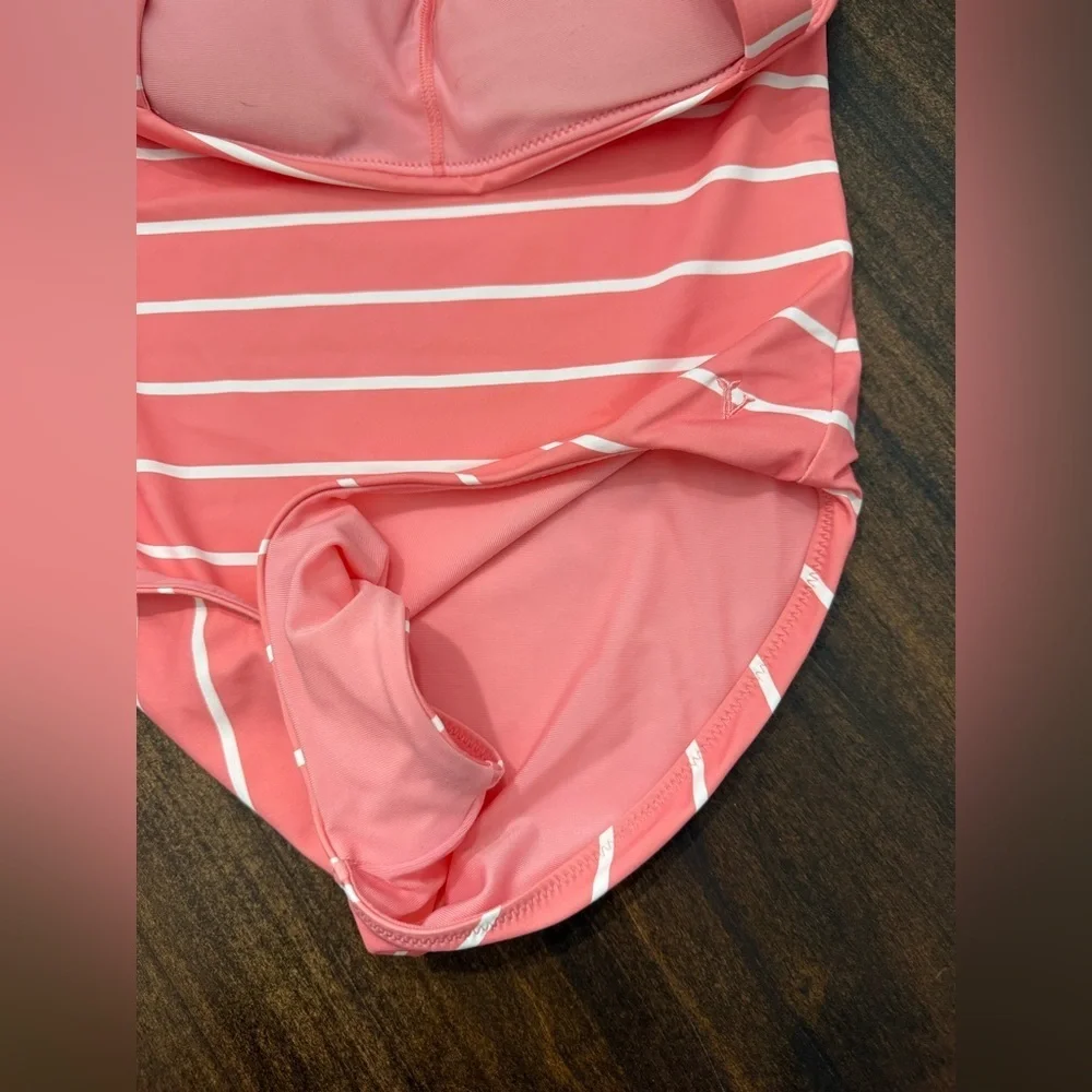 Vineyard Vines striped one piece bathing suit